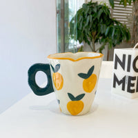 Handmade Clay Mug - Lemon Mugs Morandi Homeware 