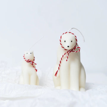 Polar Bear Candle - Mum & Baby Candles Morandi Homeware 