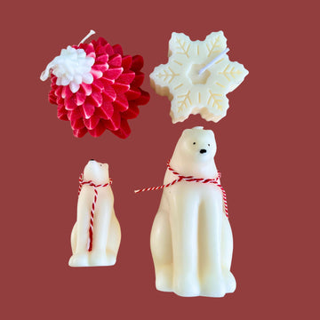Polar Bear Christmas Candle Bundle Candles Morandi Homeware 