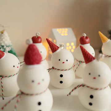 Snowman Candle Candles Morandi Homeware 
