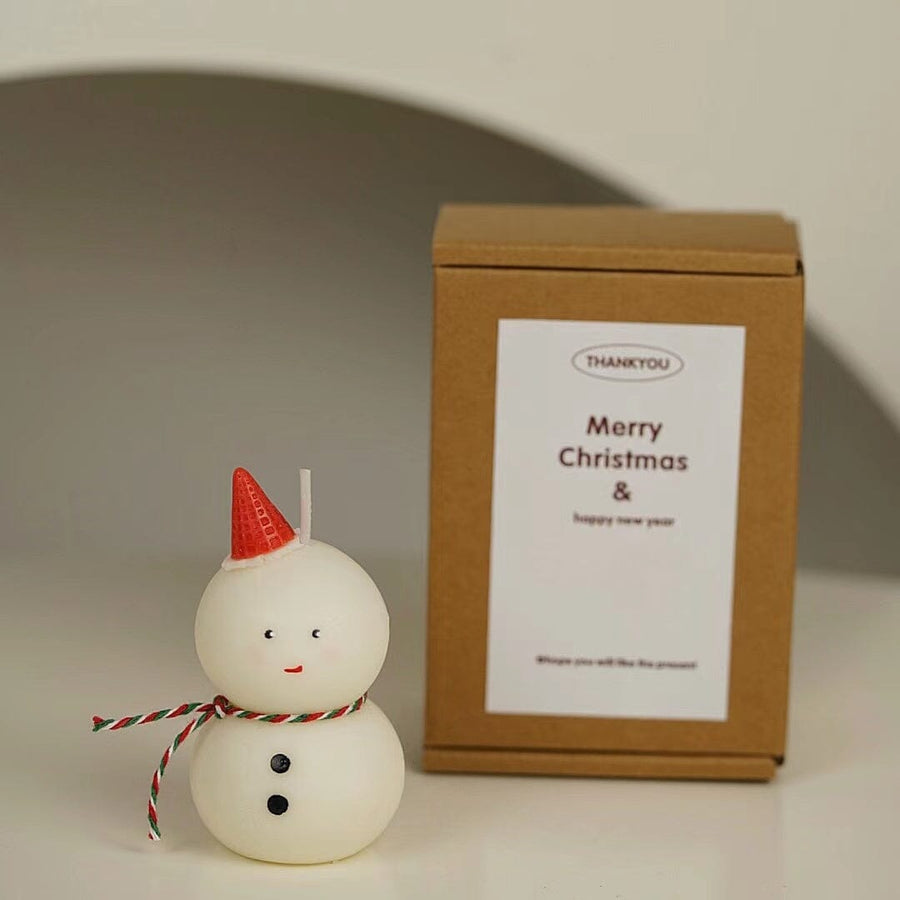 Snowman Candle Candles Morandi Homeware 