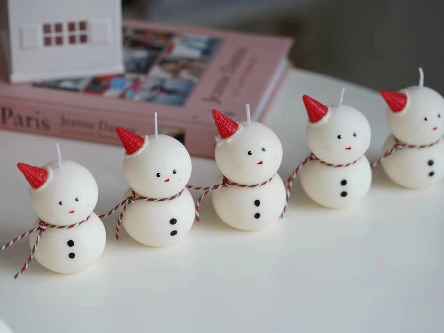 Snowman Candle Candles Morandi Homeware 