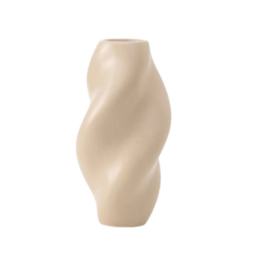 Twist Vase - Cream Vases Morandi Homeware 